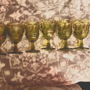 Westmoreland Ashburton Green Wine Goblets
